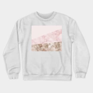 Urban blush marble geo Crewneck Sweatshirt